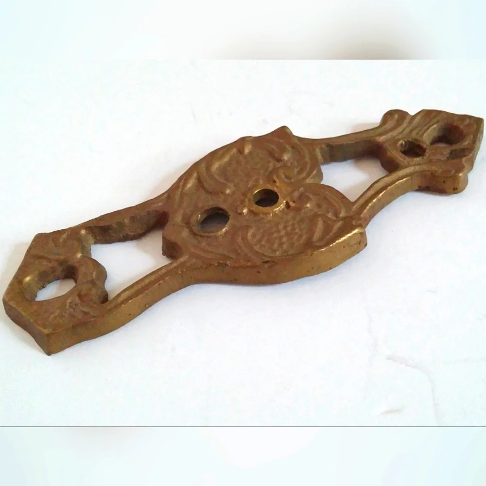 Vintage Home Decor Elegant Gold Tone Wall Accent, Found Object For Upcycle